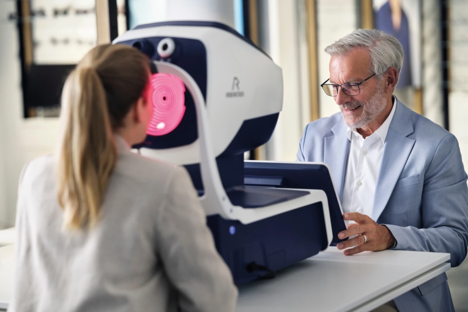 Měření zraku na přístroji Rodenstock DNEye Scanner